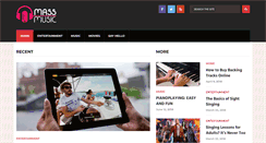 Desktop Screenshot of mass-music.com